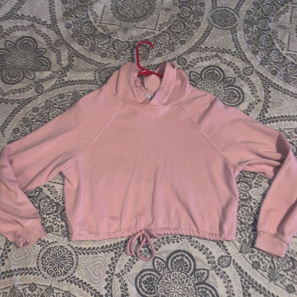 Cropped Cinched Hoodie